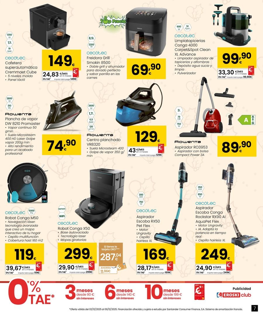Ofertas de Eroski España de 2 diciembre a 9 enero 2026 Ofertas de electrónica