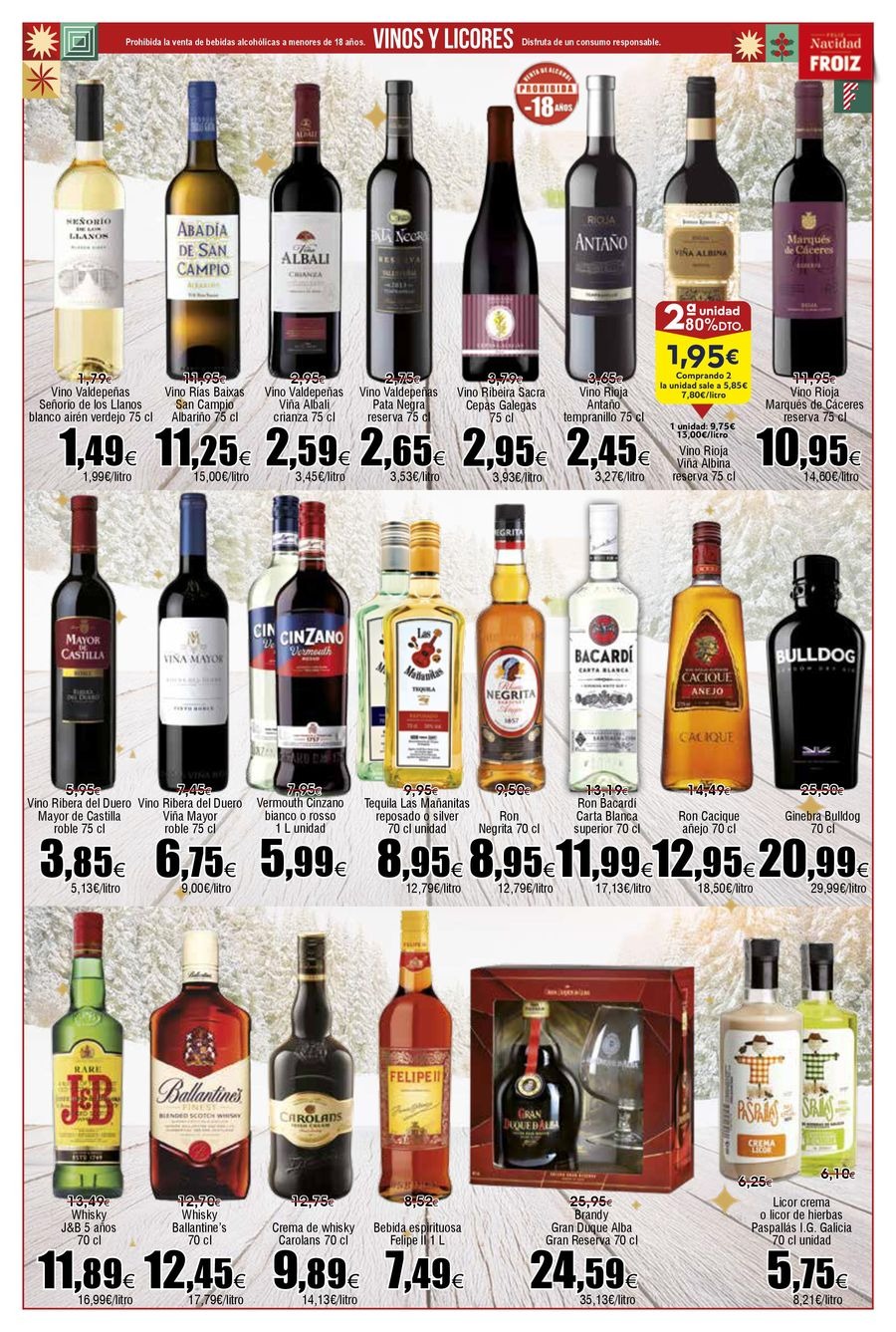 Offres Froiz Espagne de 11 à 17 décembre 2025 Brochure d'offres : La qualité... au meilleur prix !