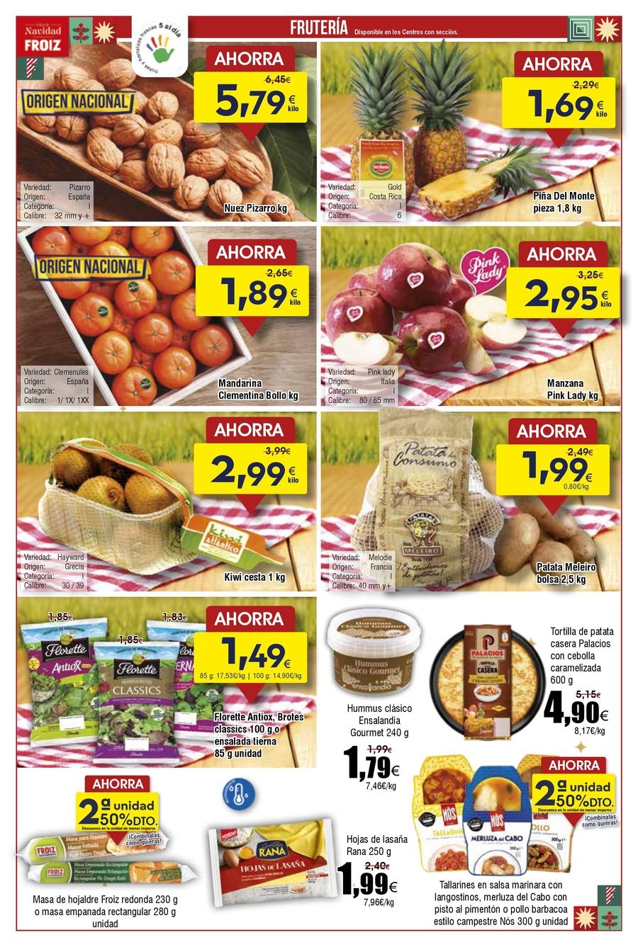 Offres Froiz Espagne de 11 à 17 décembre 2025 Brochure d'offres : La qualité... au meilleur prix !