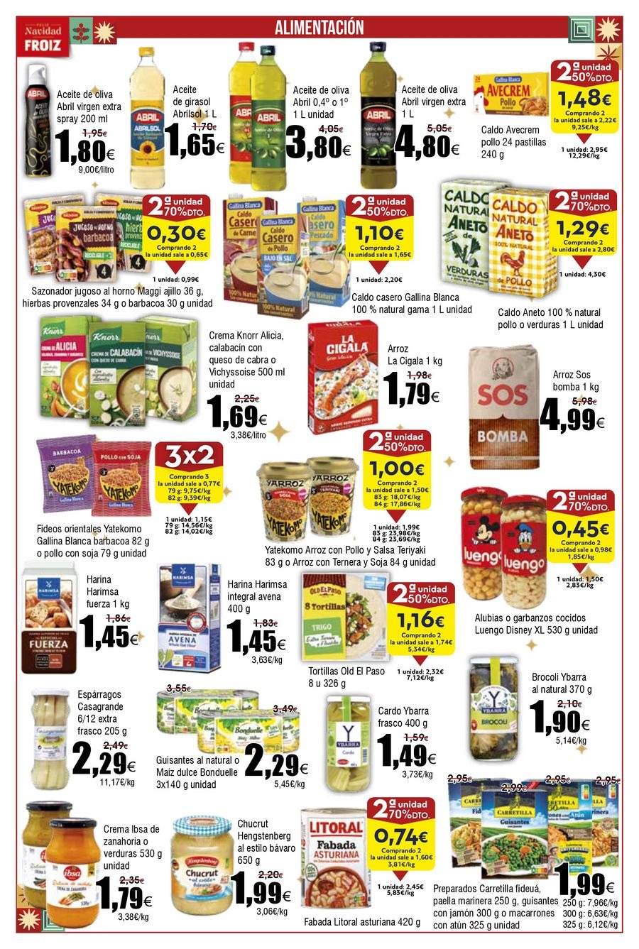 Offres Froiz Espagne de 11 à 17 décembre 2025 Brochure d'offres : La qualité... au meilleur prix !