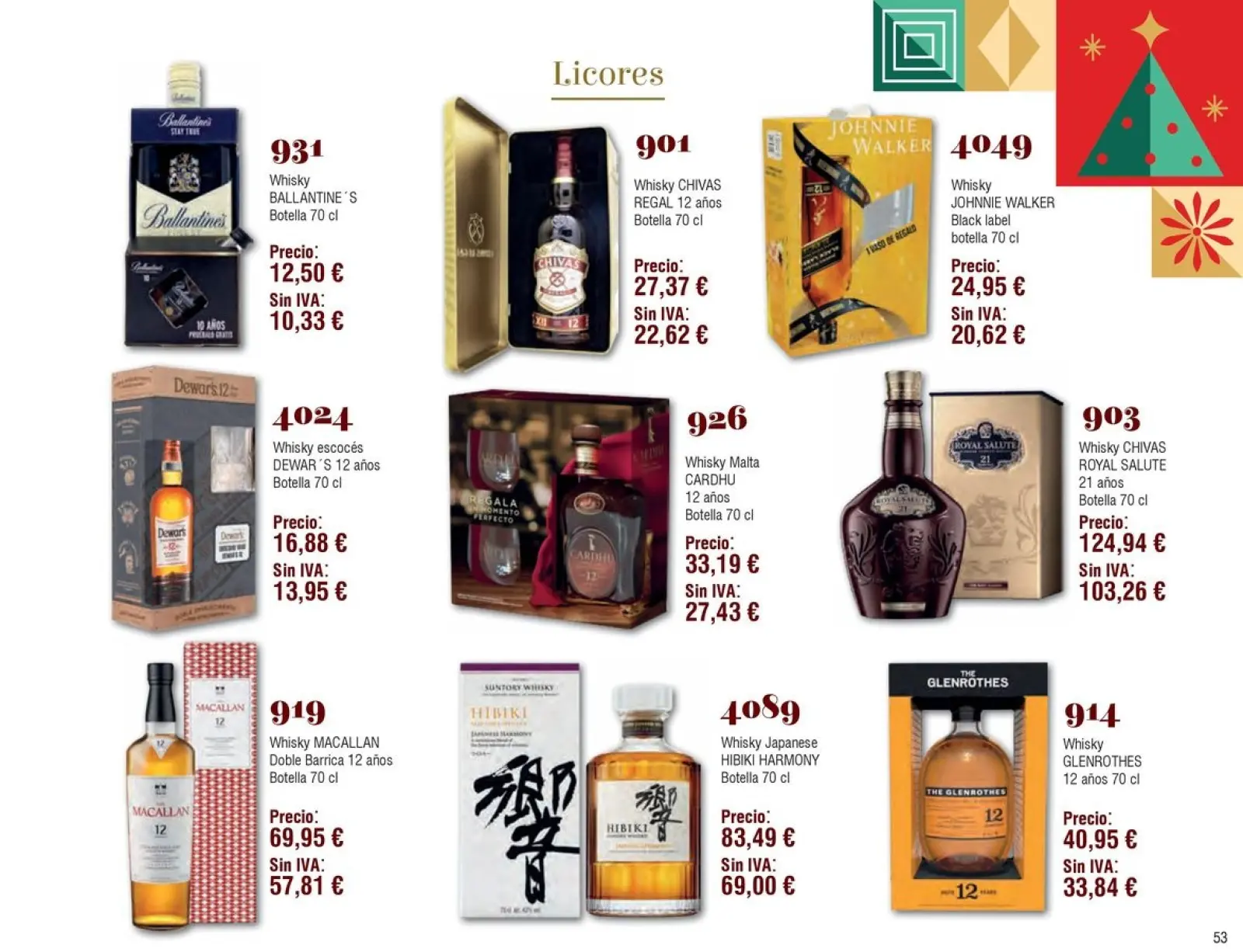 Page 51 dans offres de Noël chez Froiz Espagne