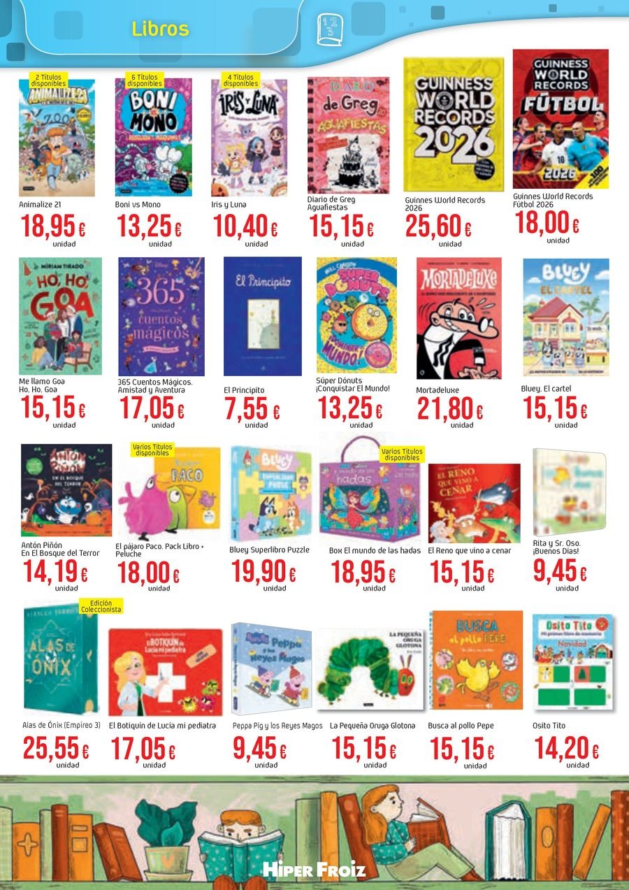 Ofertas de Froiz España de 22 noviembre a 5 enero 2026 Ofertas del folleto de juguetes