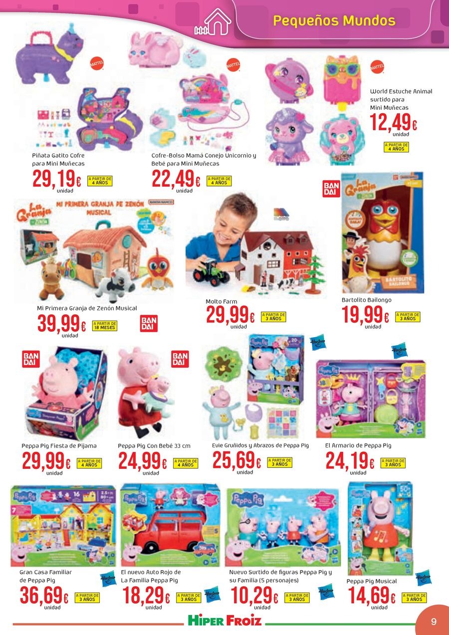 Ofertas de Froiz España de 22 noviembre a 5 enero 2026 Ofertas del folleto de juguetes