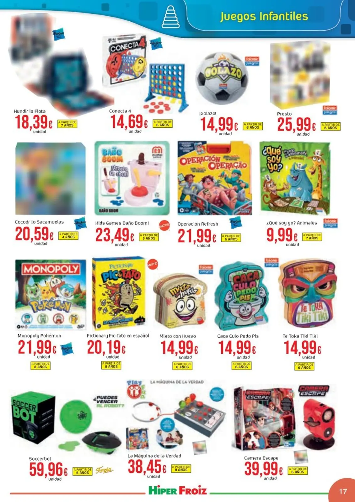 Page 17 dans Offres du catalogue de JUGUETES chez Froiz Espagne