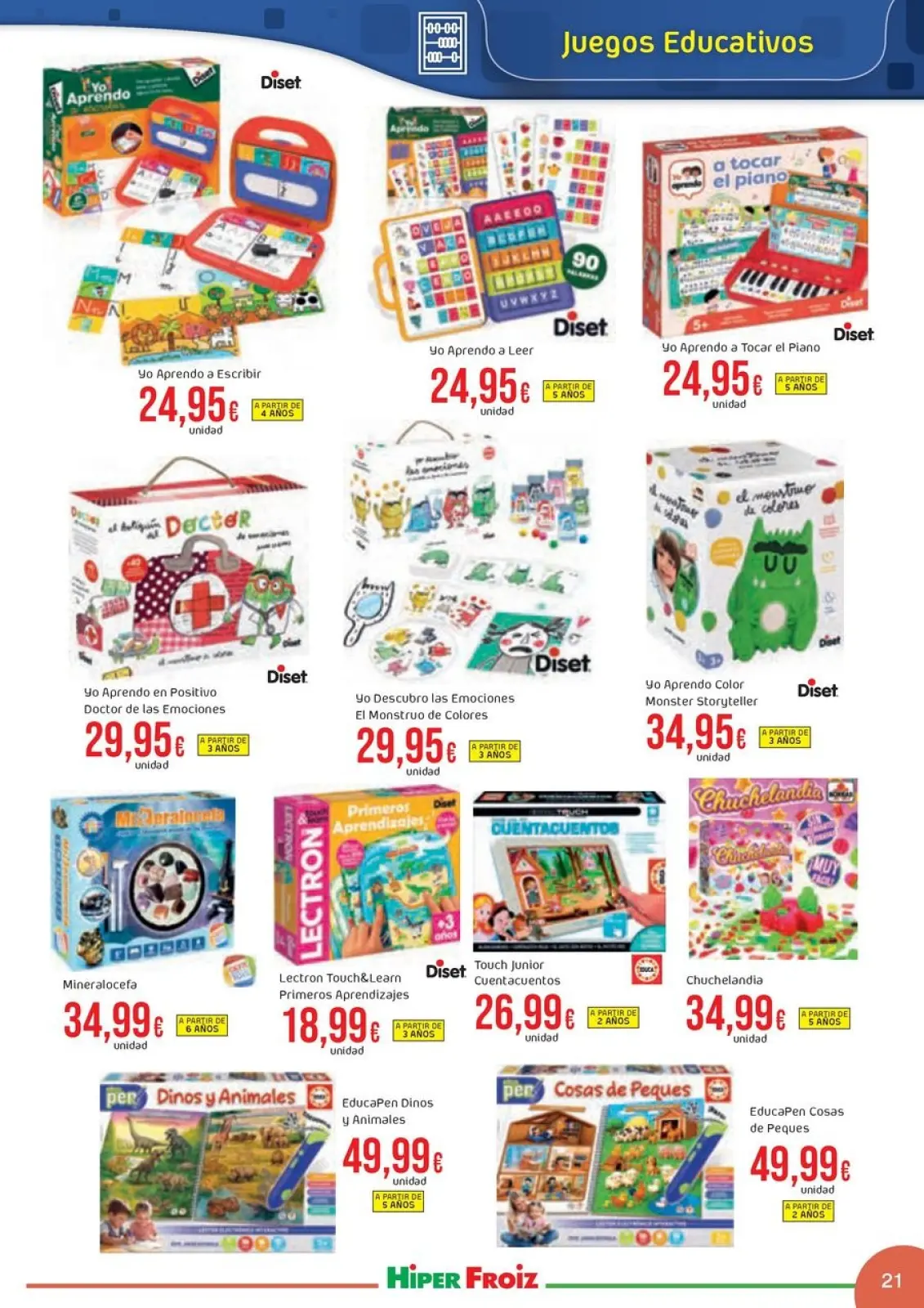 Page 21 dans Offres du catalogue de JUGUETES chez Froiz Espagne