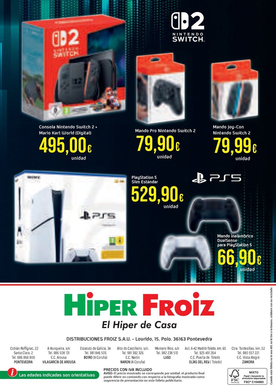 Ofertas de Froiz España de 22 noviembre a 5 enero 2026 Ofertas del folleto de juguetes