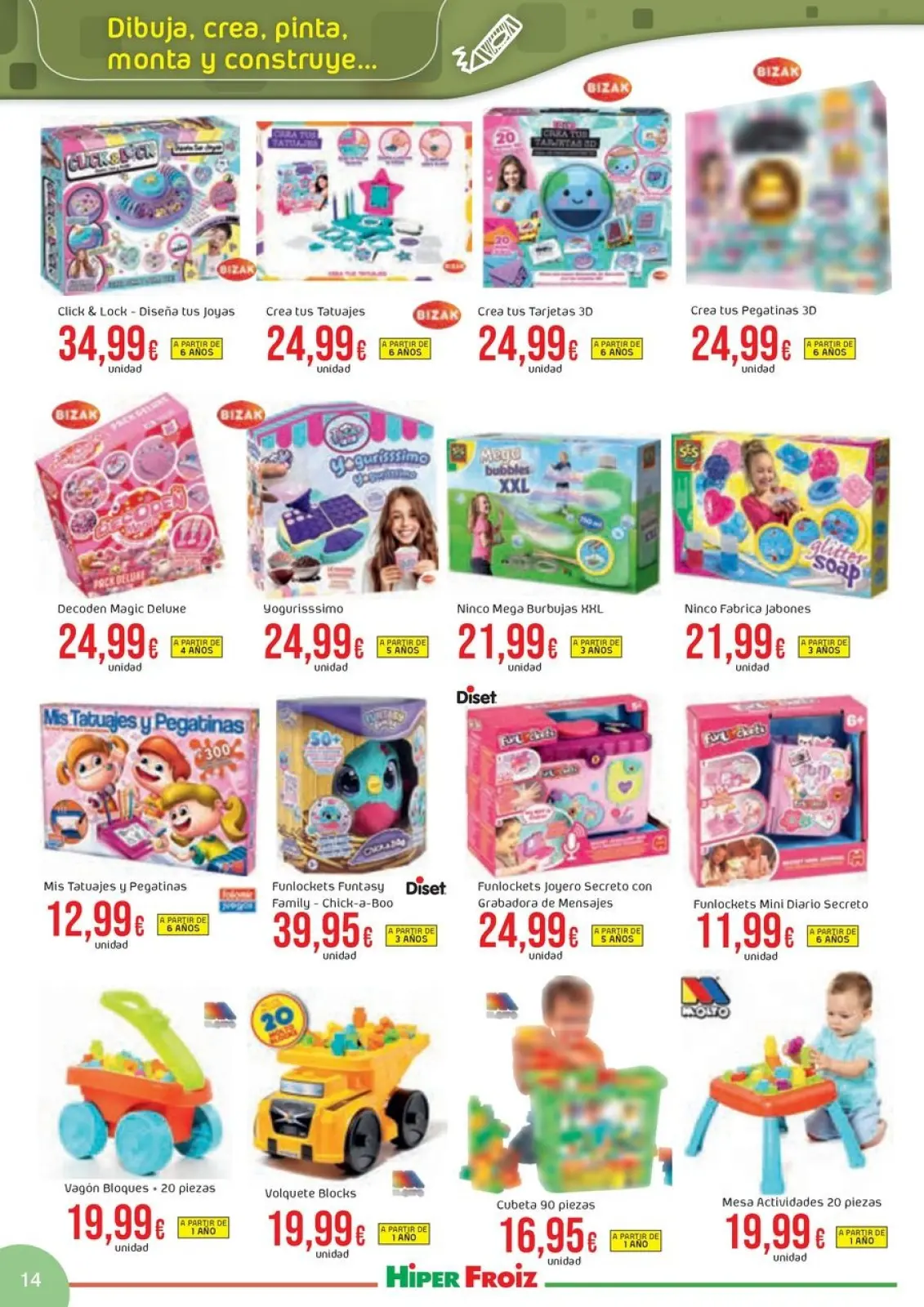 Page 14 dans Offres du catalogue de JUGUETES chez Froiz Espagne