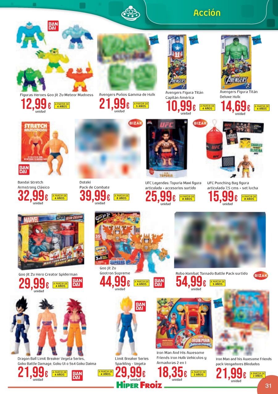 Ofertas de Froiz España de 22 noviembre a 5 enero 2026 Ofertas del folleto de juguetes