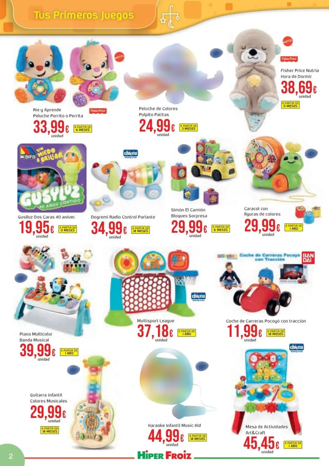 Page 2 dans Offres du catalogue de JUGUETES chez Froiz Espagne