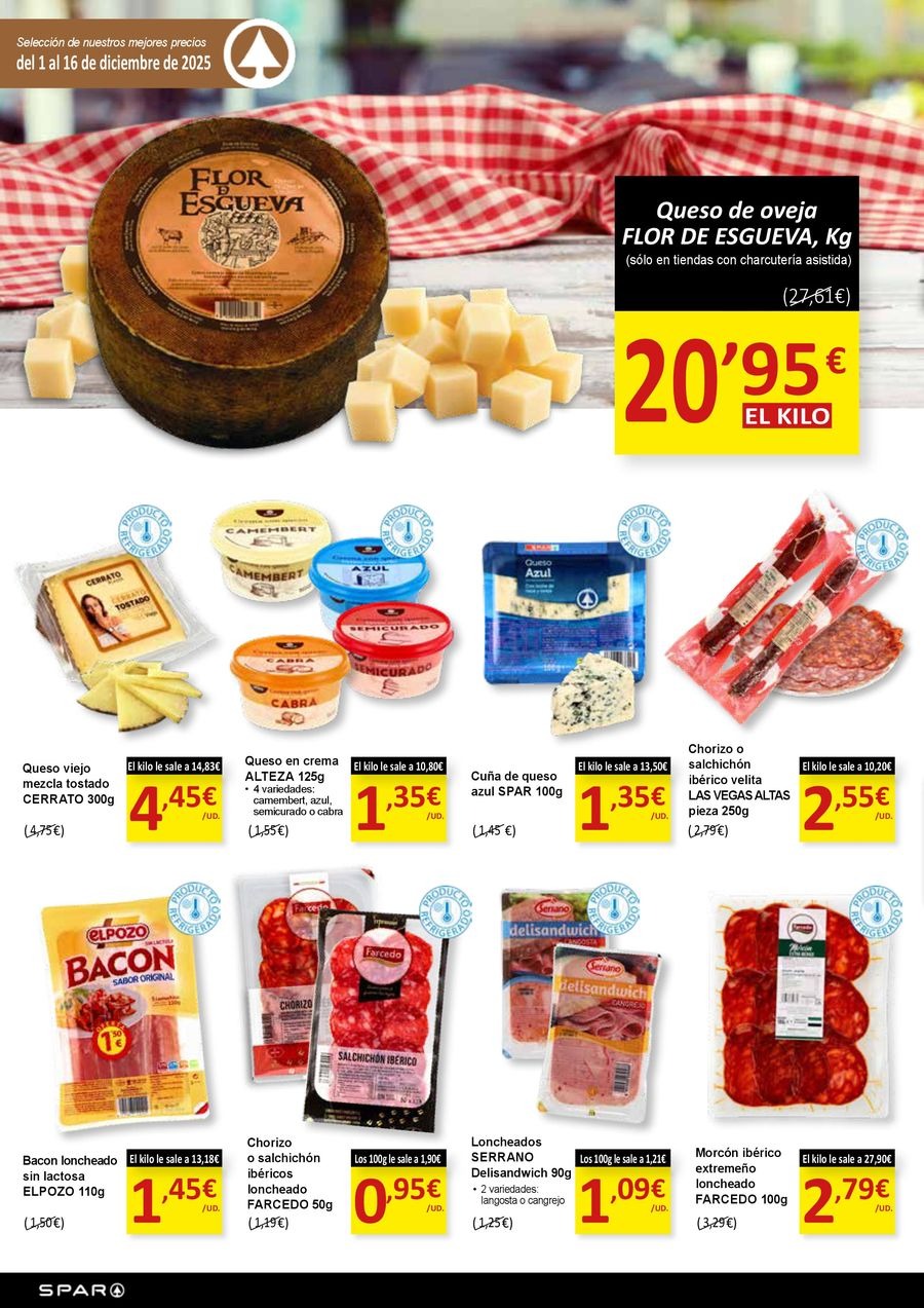 Ofertas de SPAR España de 1 a 16 diciembre 2025 Nuevas ofertas