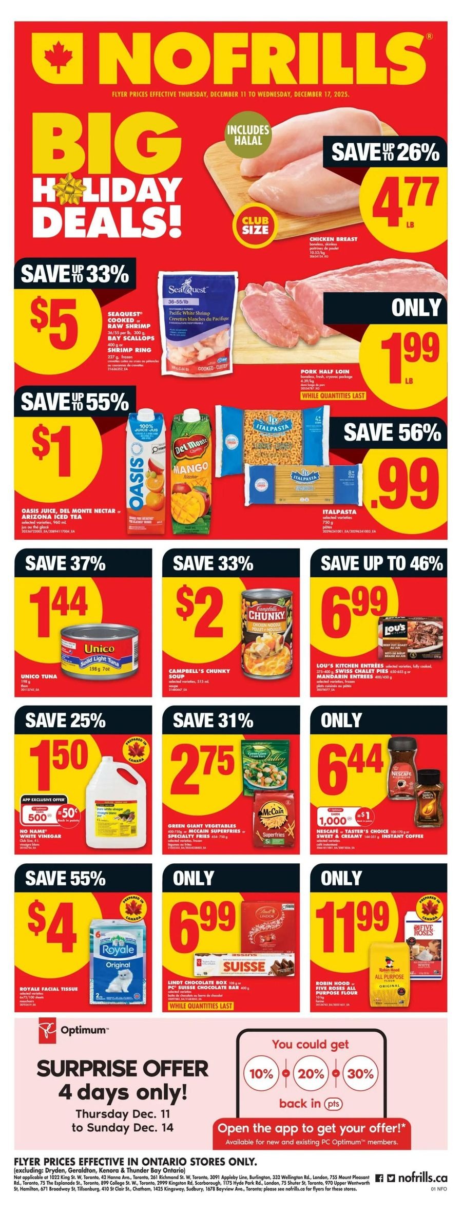 No Frills Canada Offers from 10 to 24 December 2025 Deals Hunters Offers