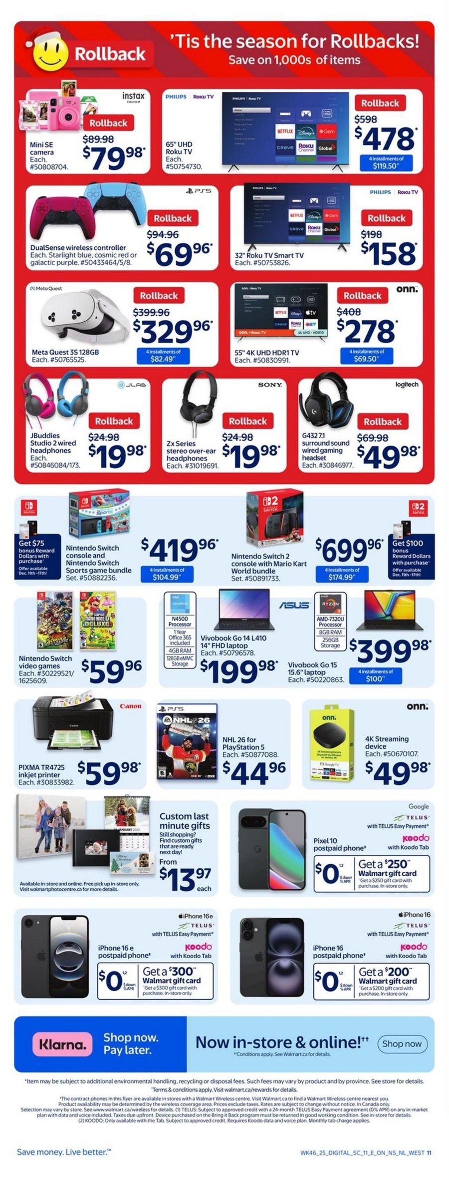 Ofertas de Walmart Estados Unidos de 11 a 17 diciembre 2025 ofertas semanales