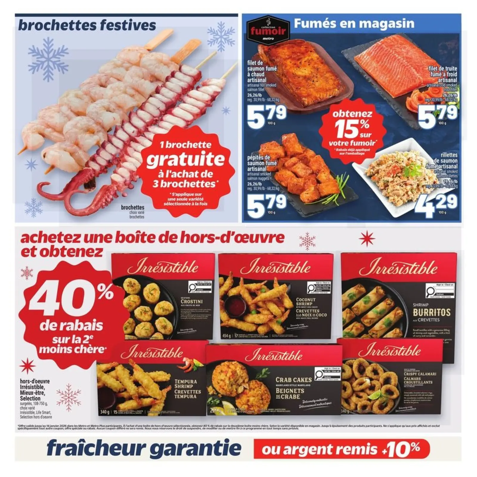 Page 29 in weekly flyer at Metro supermarket Canada
