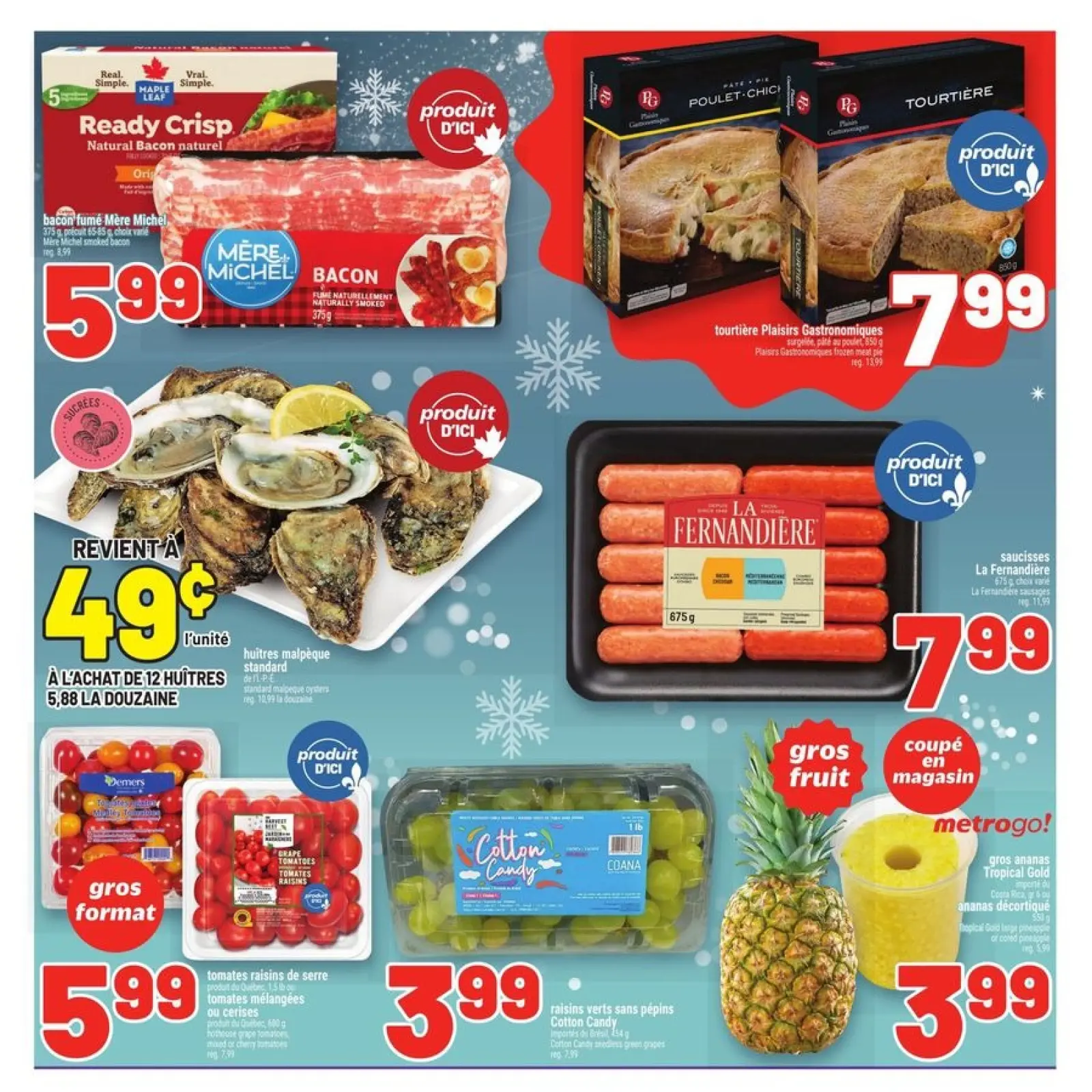 Page 12 in weekly flyer at Metro supermarket Canada