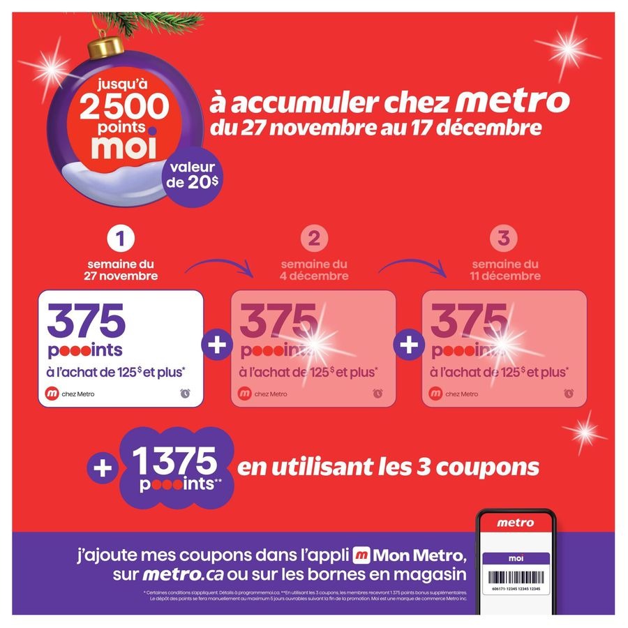 Metro supermarket Canada Offers from 11 to 17 December 2025 weekly flyer