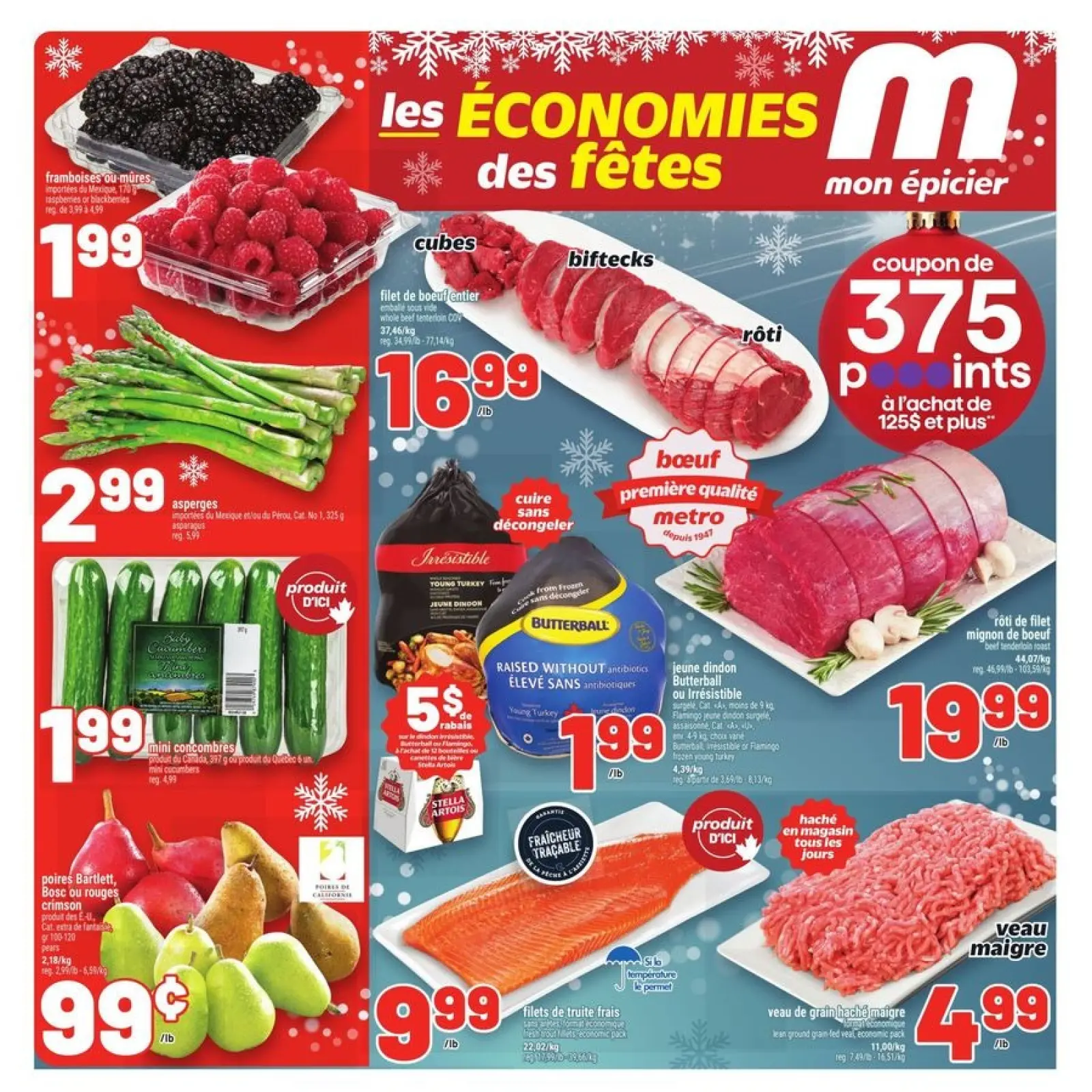 Page 10 in weekly flyer at Metro supermarket Canada