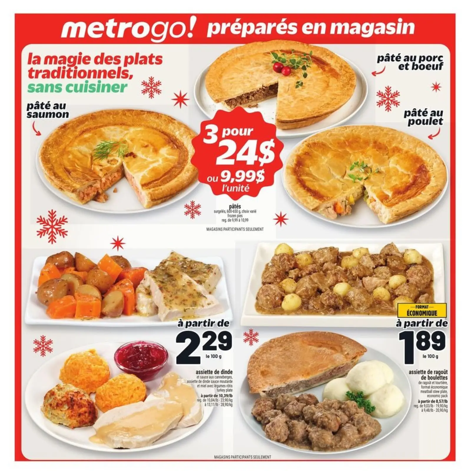 Page 34 in weekly flyer at Metro supermarket Canada