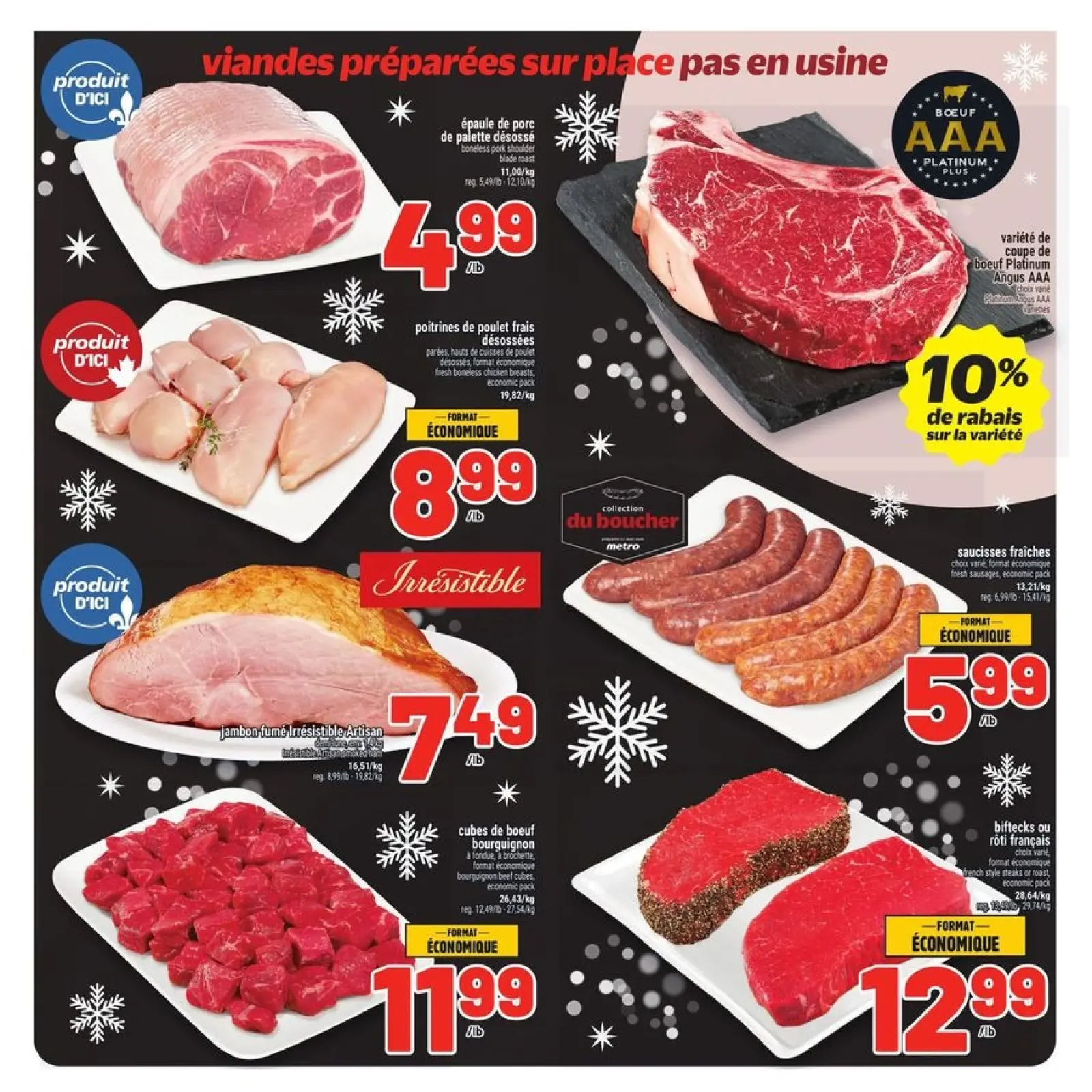 Page 25 in weekly flyer at Metro supermarket Canada