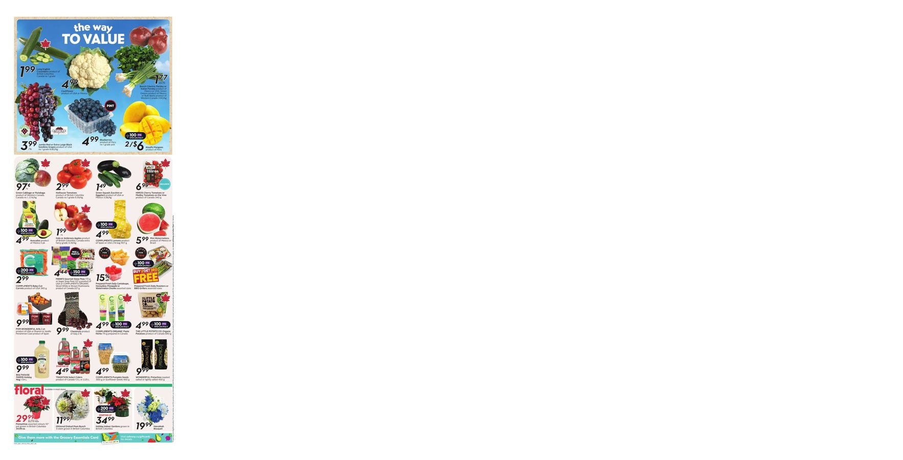 Ofertas de Supermercado Safeway Canadá de 11 a 17 diciembre 2025 oferta semanal