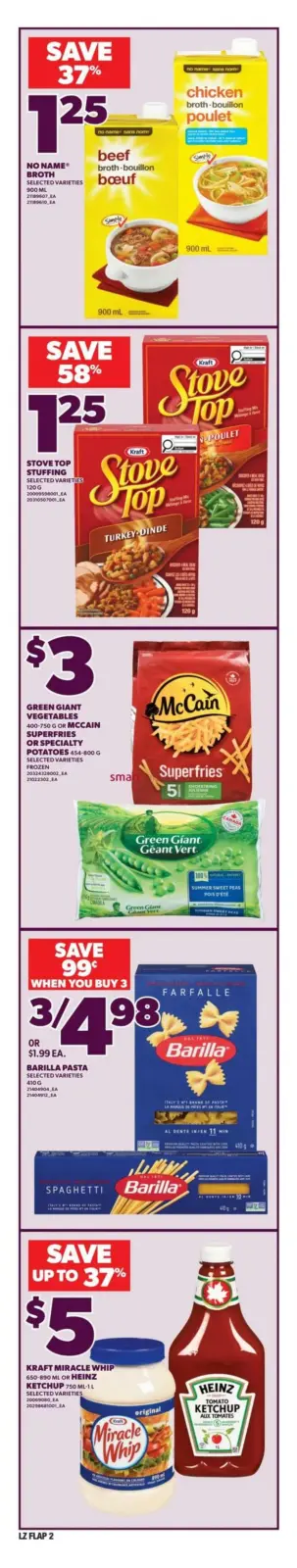 Page 2 in weekly flyer at Zehrs Markets Canada