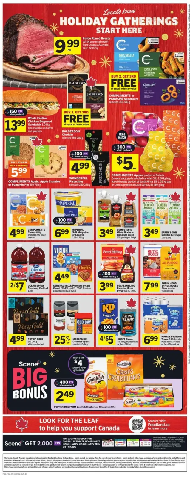 Page 2 in weekly flyer at Foodland Canada