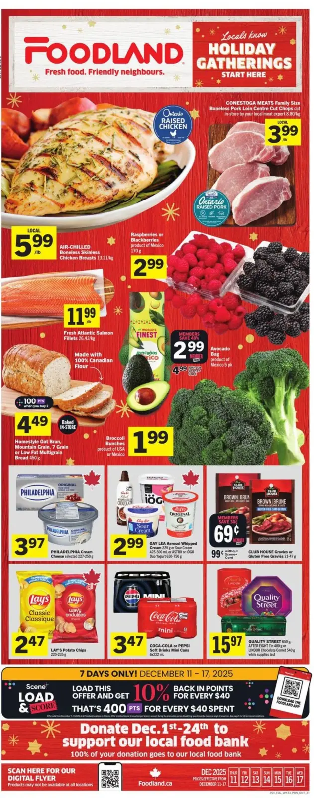 Page 1 in weekly flyer at Foodland Canada