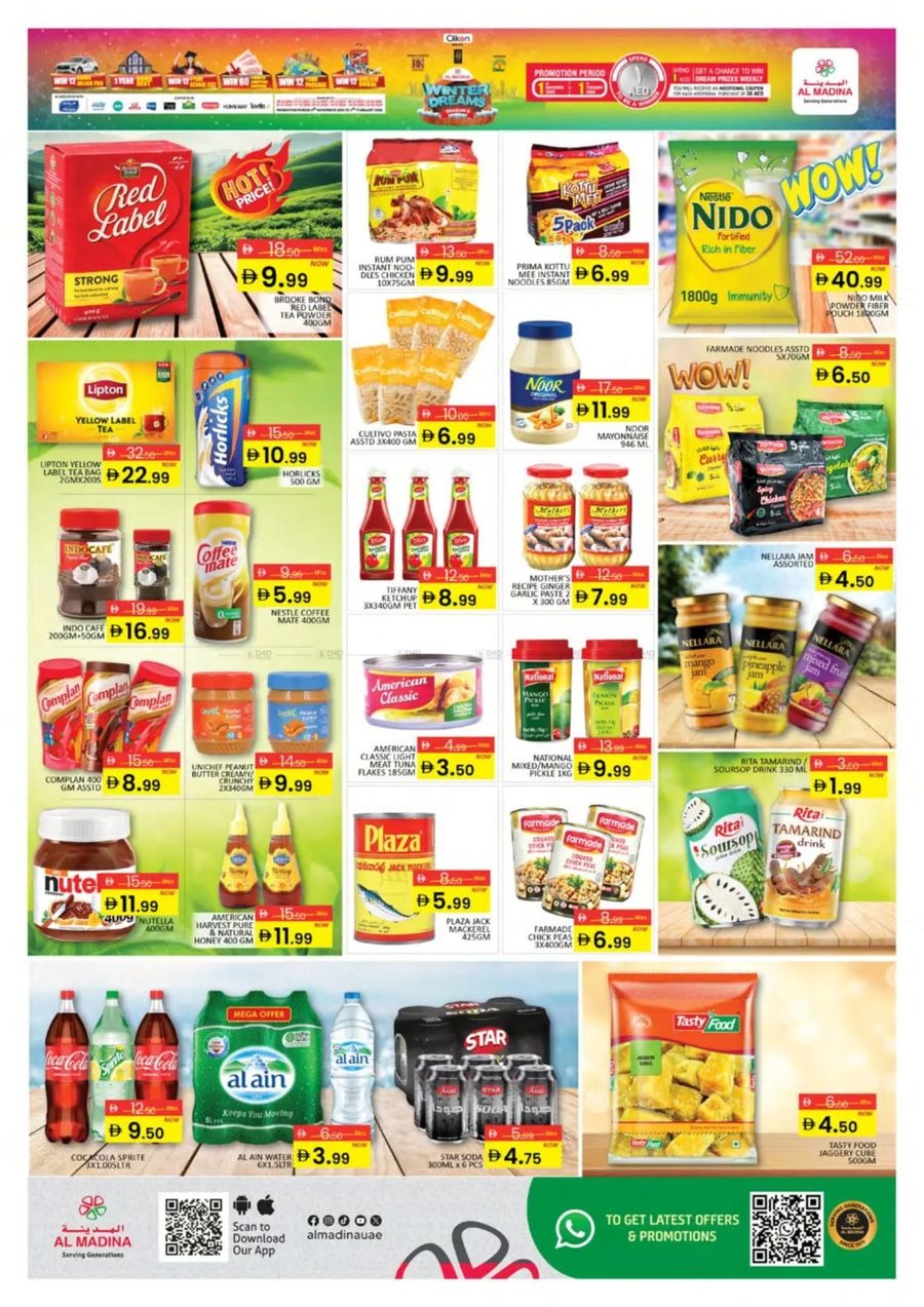 Ofertas de Hipermercado Al Madina Emiratos Árabes Unidos de 1 noviembre a 1 febrero 2026 Ofertas Sueño de Invierno