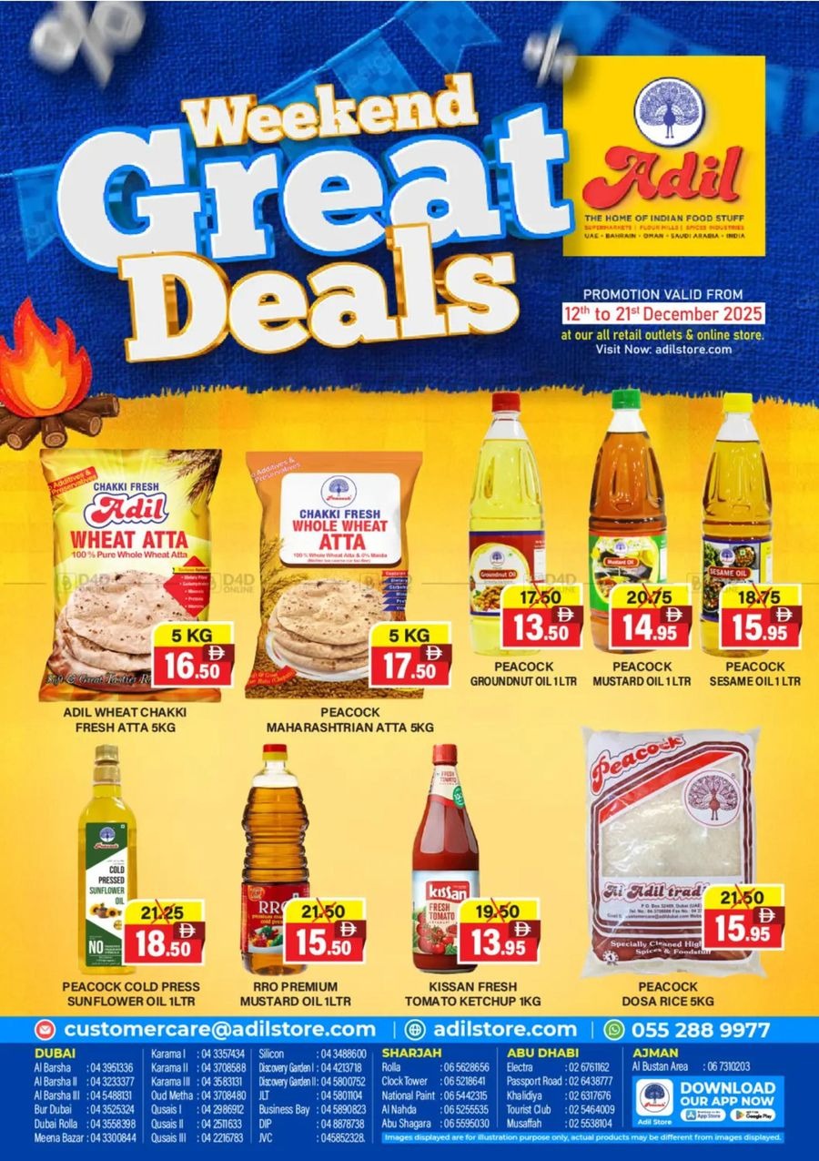 Ofertas de Al Adil supermercado Emiratos Árabes Unidos de 12 a 21 diciembre 2025 Grandes Ofertas de Fin de Semana - Página 1