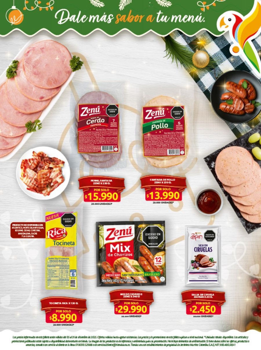 Ara stores Colombia Offers from 5 to 31 December 2025 special offers