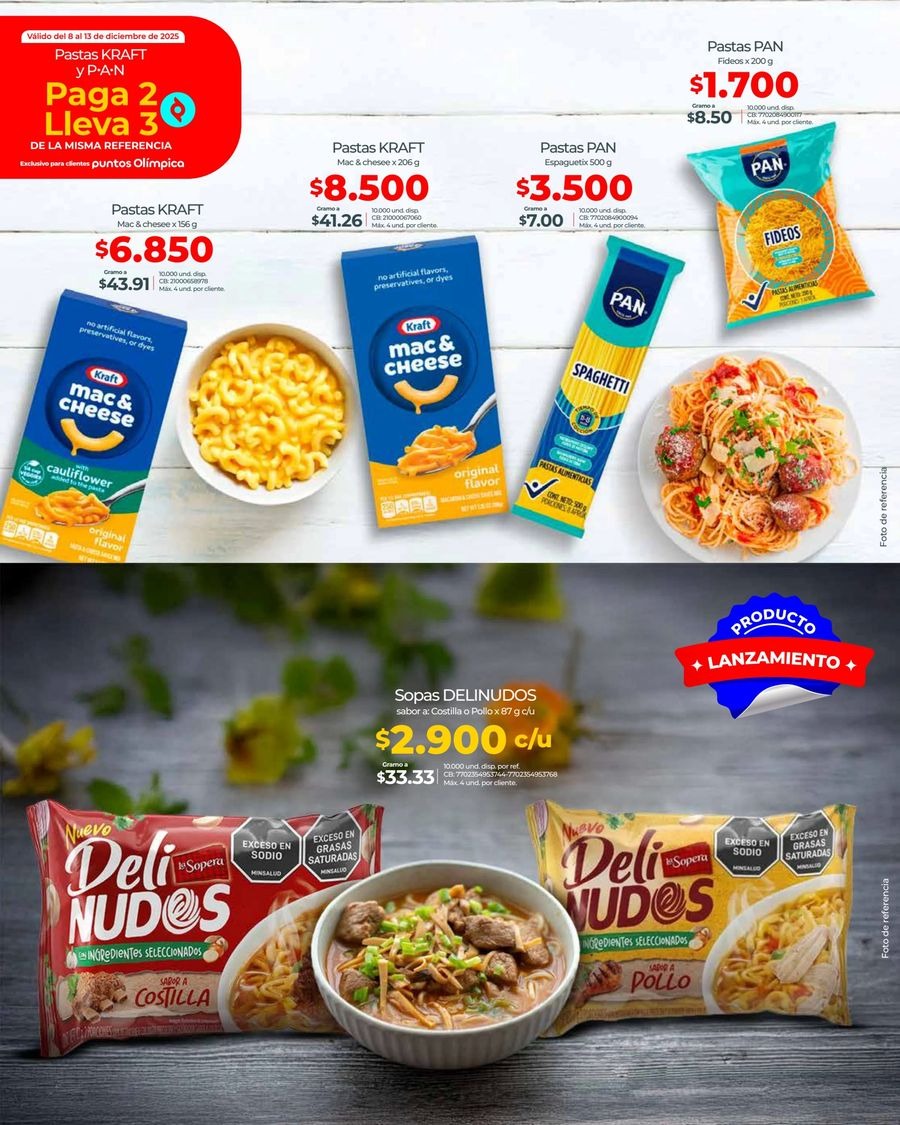 Olímpica Colombia Offers from 22 November to 24 December 2025 Wide Variety of Offers