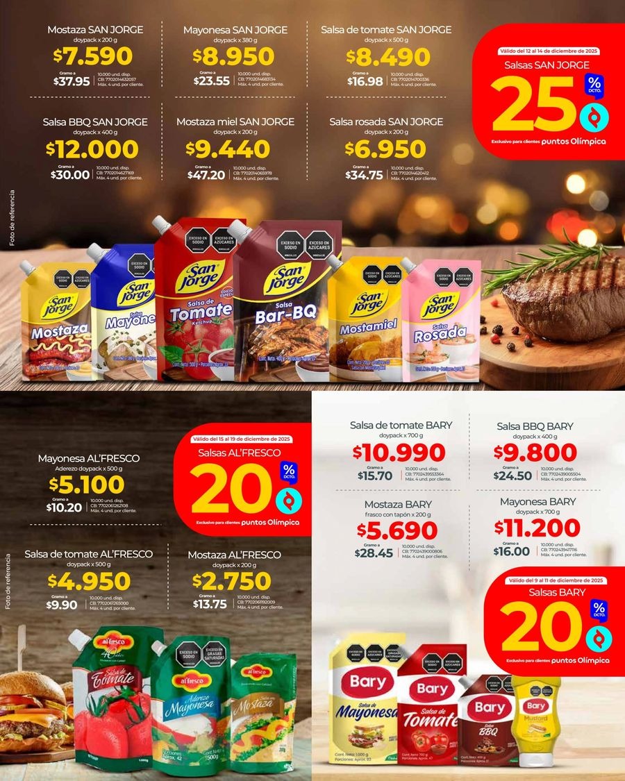 Olímpica Colombia Offers from 22 November to 24 December 2025 Wide Variety of Offers
