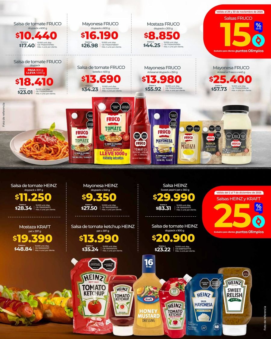 Olímpica Colombia Offers from 22 November to 24 December 2025 Wide Variety of Offers