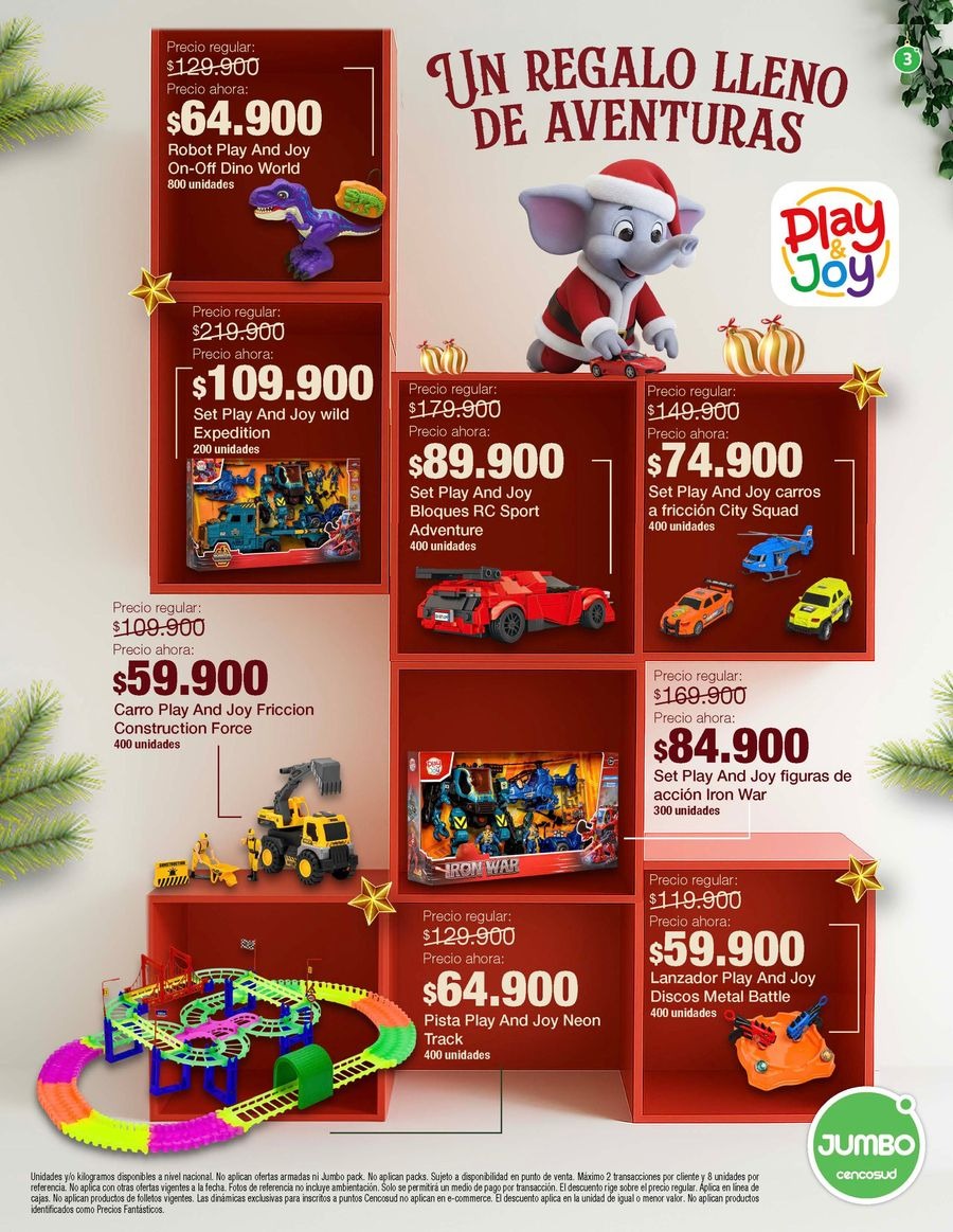 Jumbo Stores Colombia Offers from 12 to 31 December 2025 Gifts Catalog