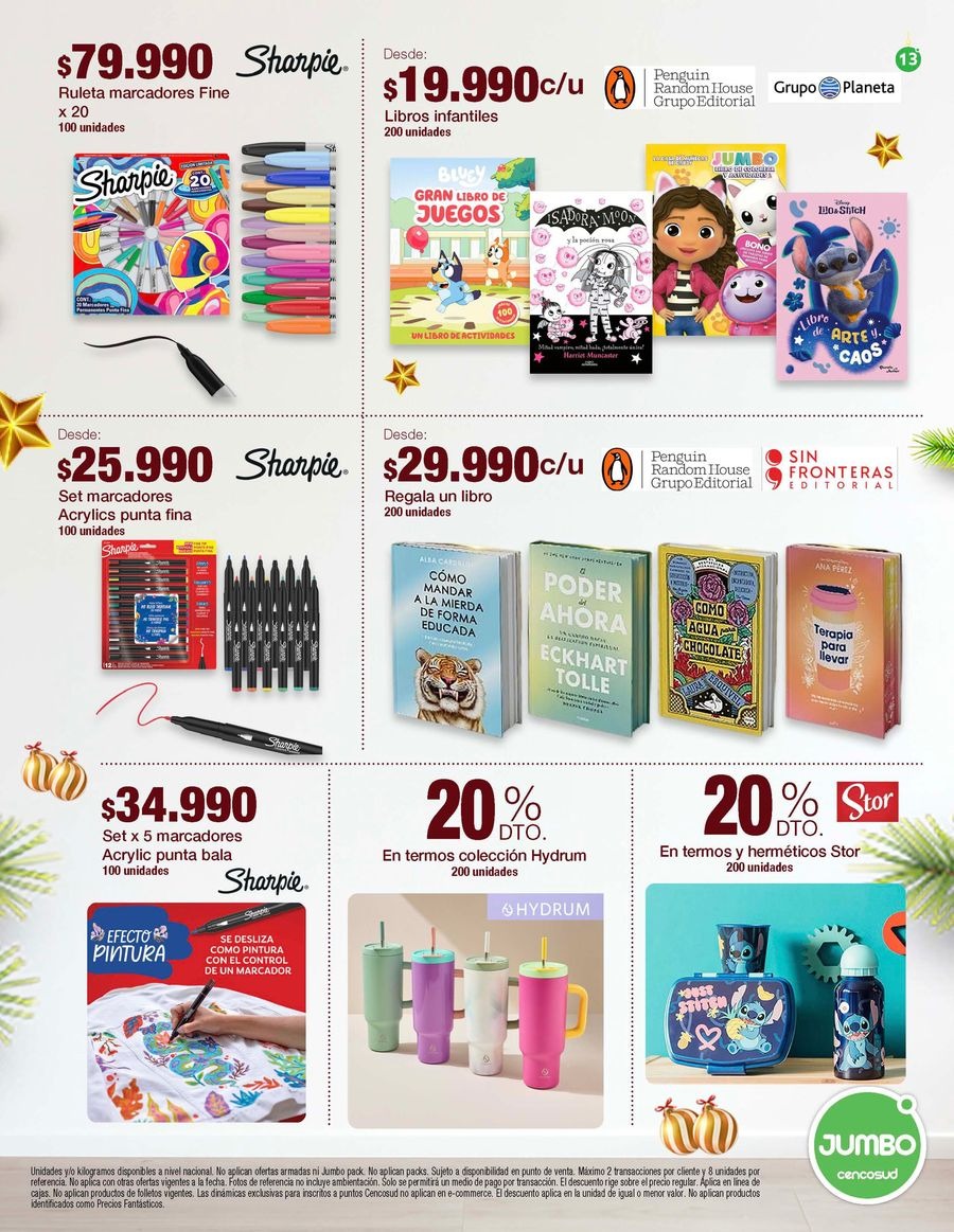 Jumbo Stores Colombia Offers from 12 to 31 December 2025 Gifts Catalog
