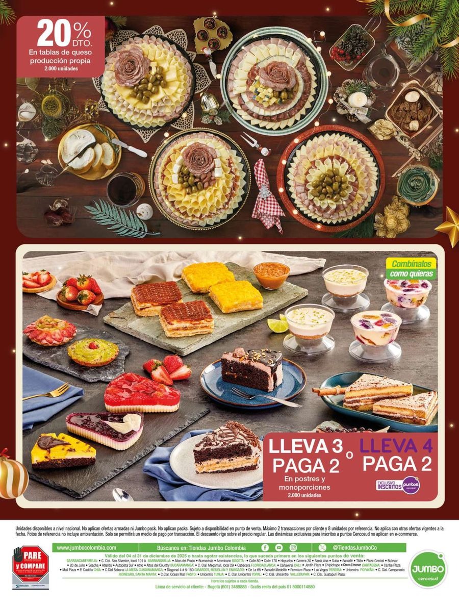 Jumbo Stores Colombia Offers from 12 to 31 December 2025 Dinners and Novenas Catalog
