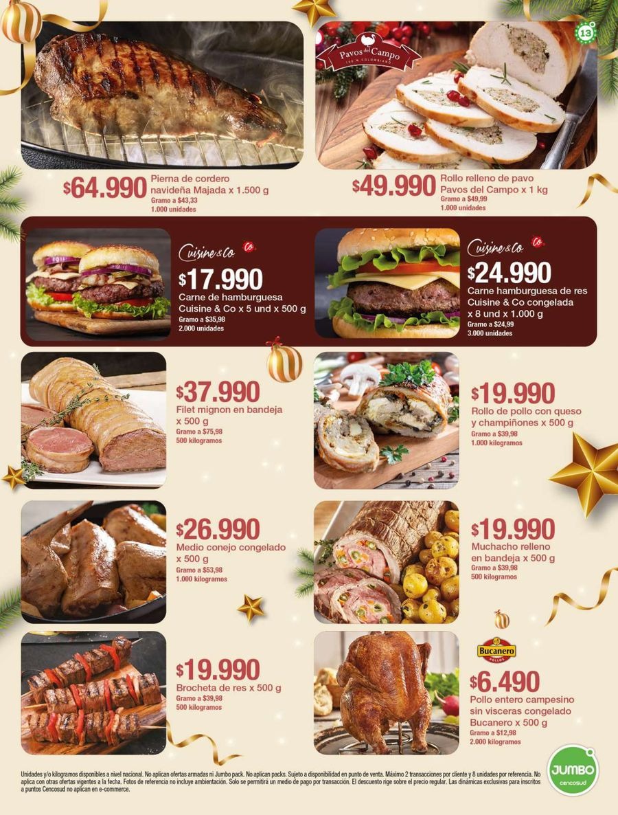 Jumbo Stores Colombia Offers from 12 to 31 December 2025 Dinners and Novenas Catalog