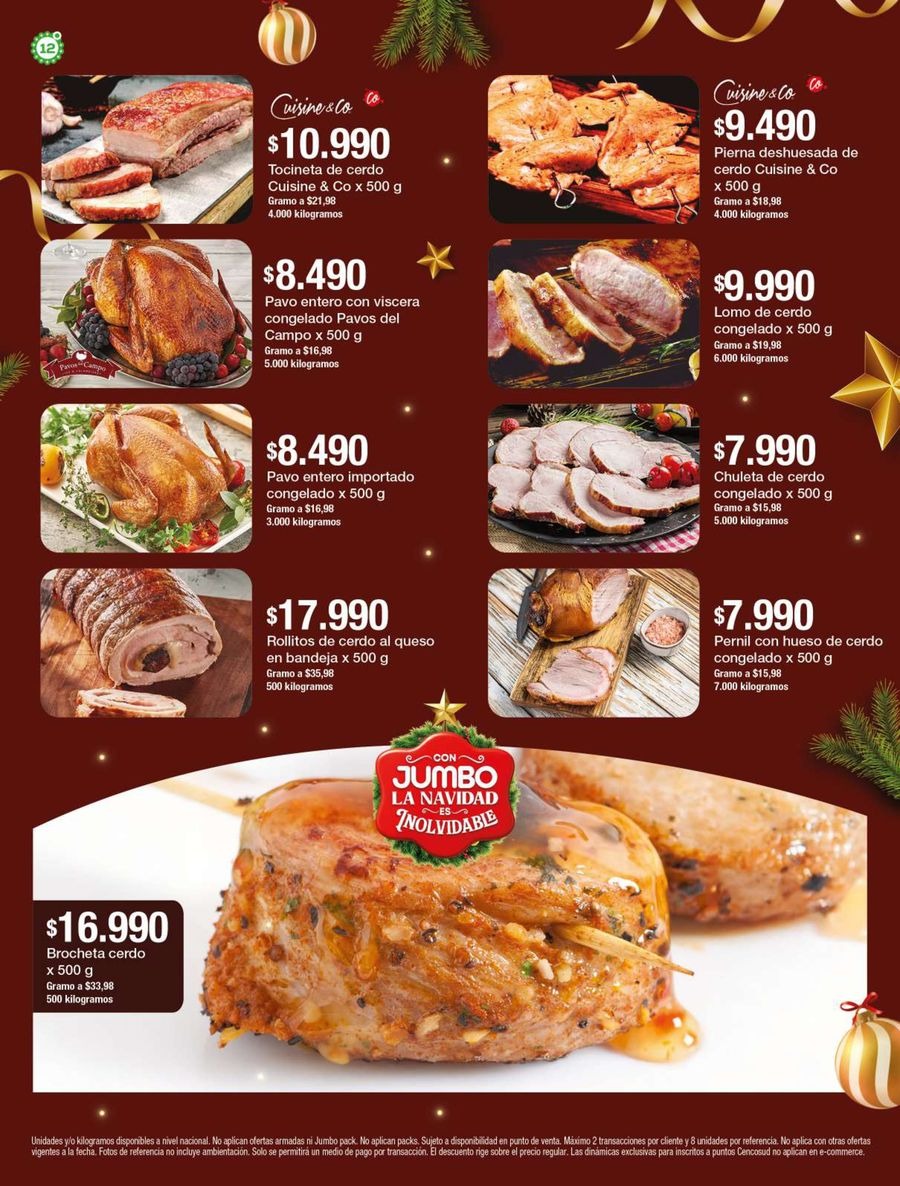 Jumbo Stores Colombia Offers from 12 to 31 December 2025 Dinners and Novenas Catalog