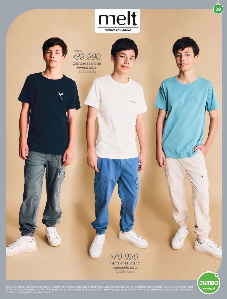 Jumbo Stores Colombia Offers from 4 to 31 December 2025 Garments & Footwear offers