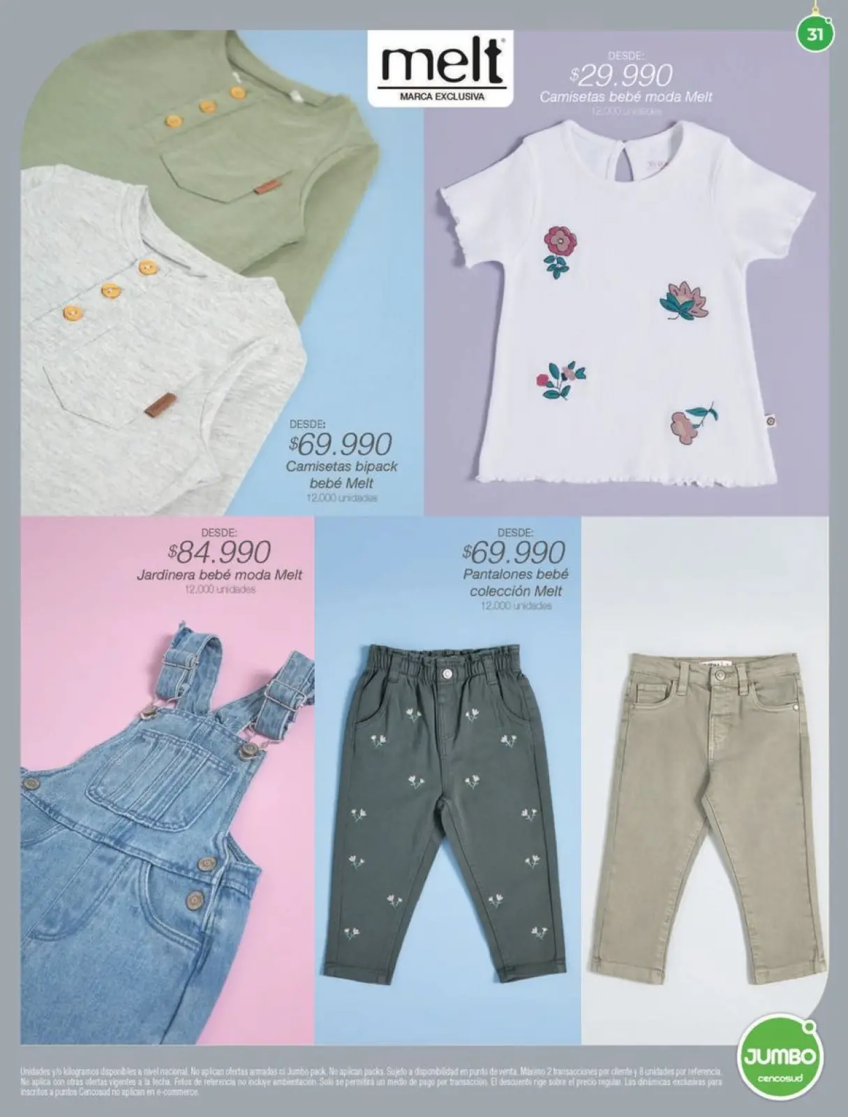 Page 31 dans Offres de vêtements et de chaussures chez Magasins Jumbo Colombie