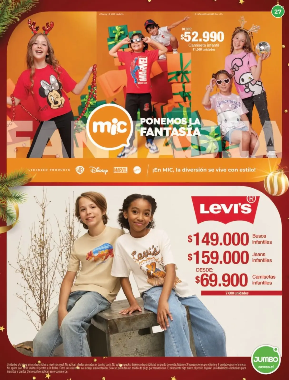 Page 27 dans Offres de vêtements et de chaussures chez Magasins Jumbo Colombie