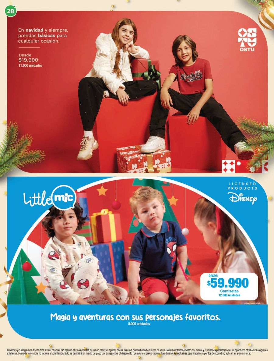 Jumbo Stores Colombia Offers from 4 to 31 December 2025 Garments & Footwear offers