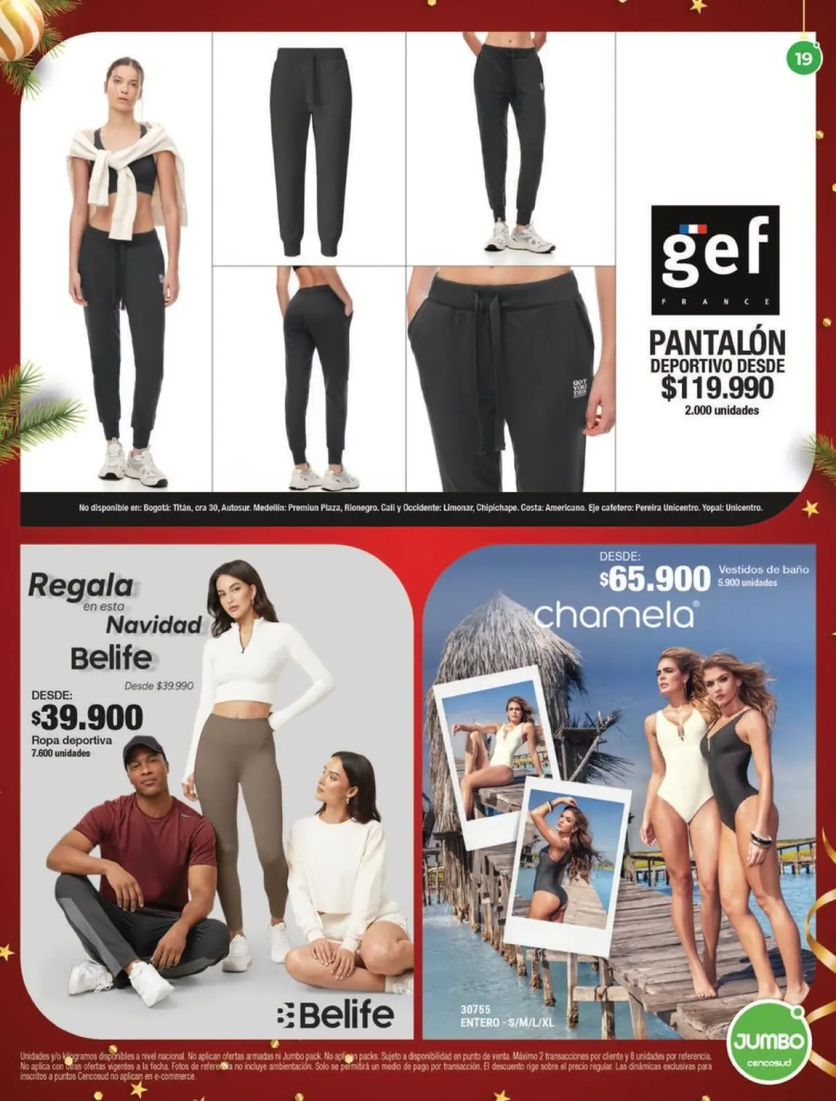 Page 19 dans Offres de vêtements et de chaussures chez Magasins Jumbo Colombie