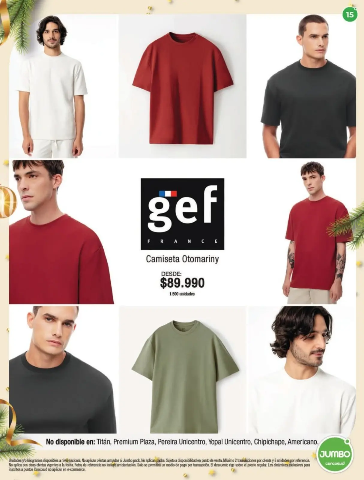 Page 15 dans Offres de vêtements et de chaussures chez Magasins Jumbo Colombie