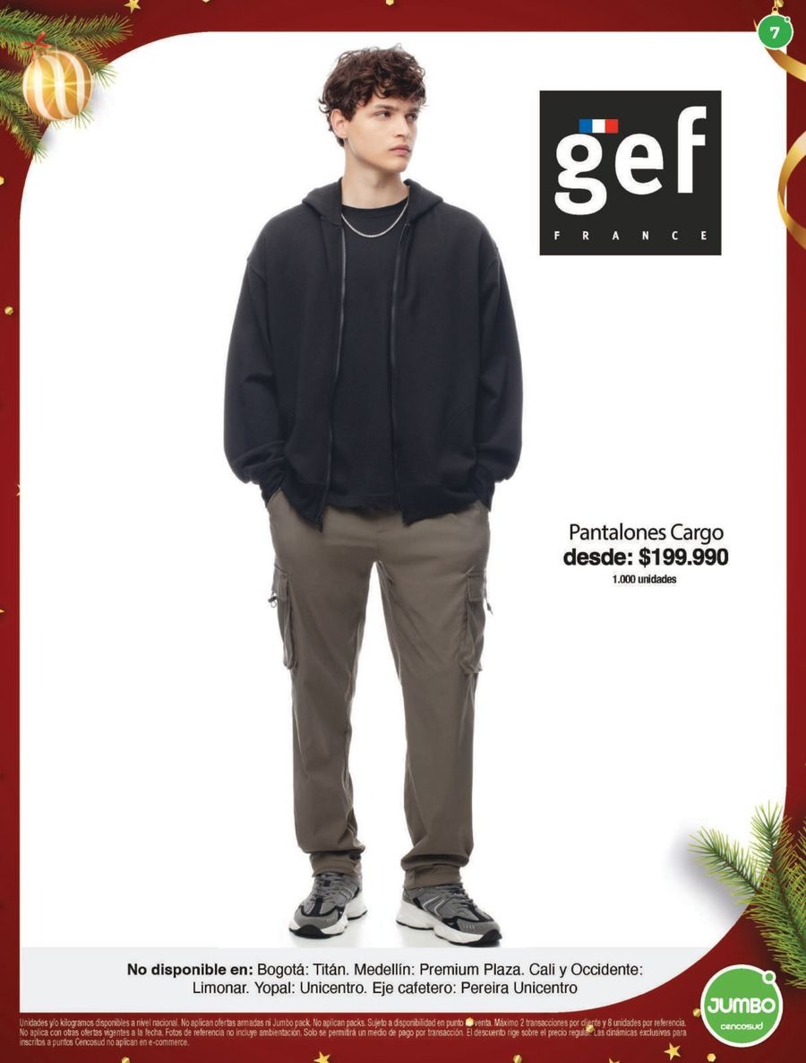 Jumbo Stores Colombia Offers from 4 to 31 December 2025 Garments & Footwear offers