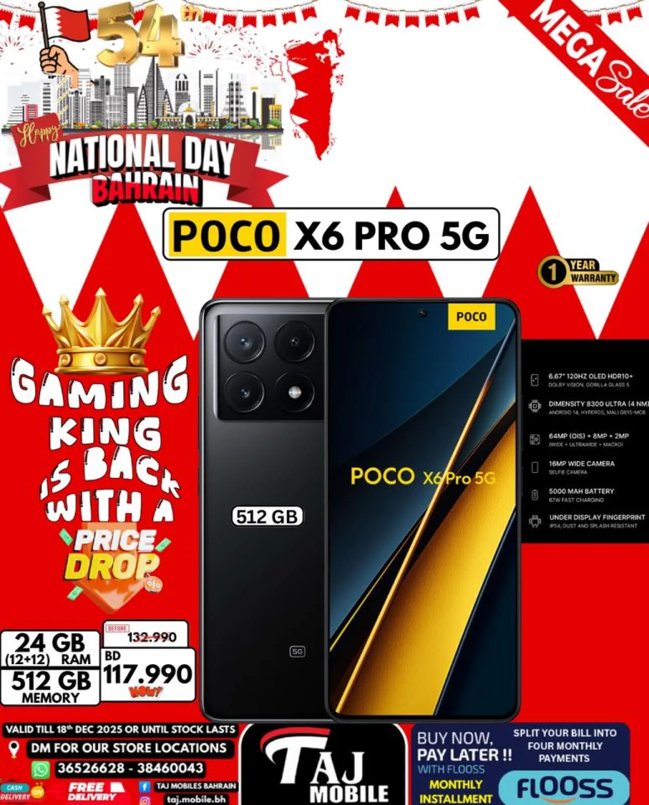 Page 21 in National Day Offers at Taj Mobiles Bahrain