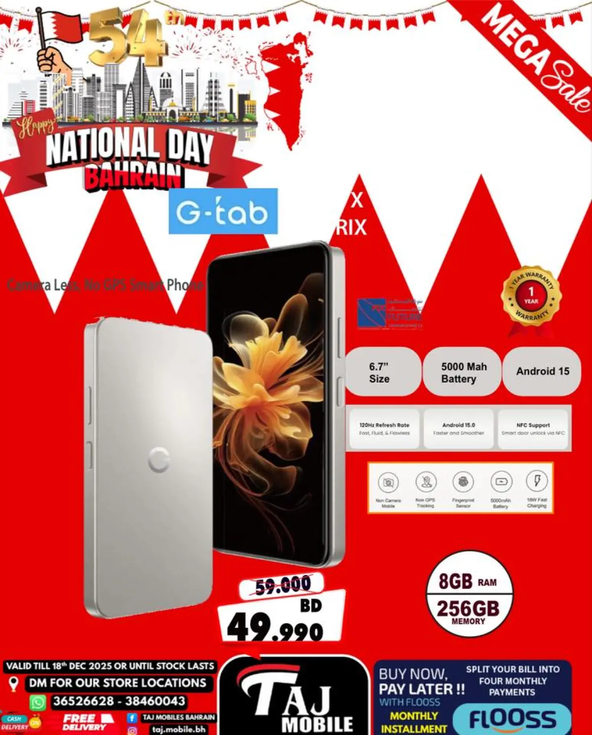 Offres Mobiles Taj Bahrein de 12 à 18 décembre 2025 Offres Fête Nationale - Page 11