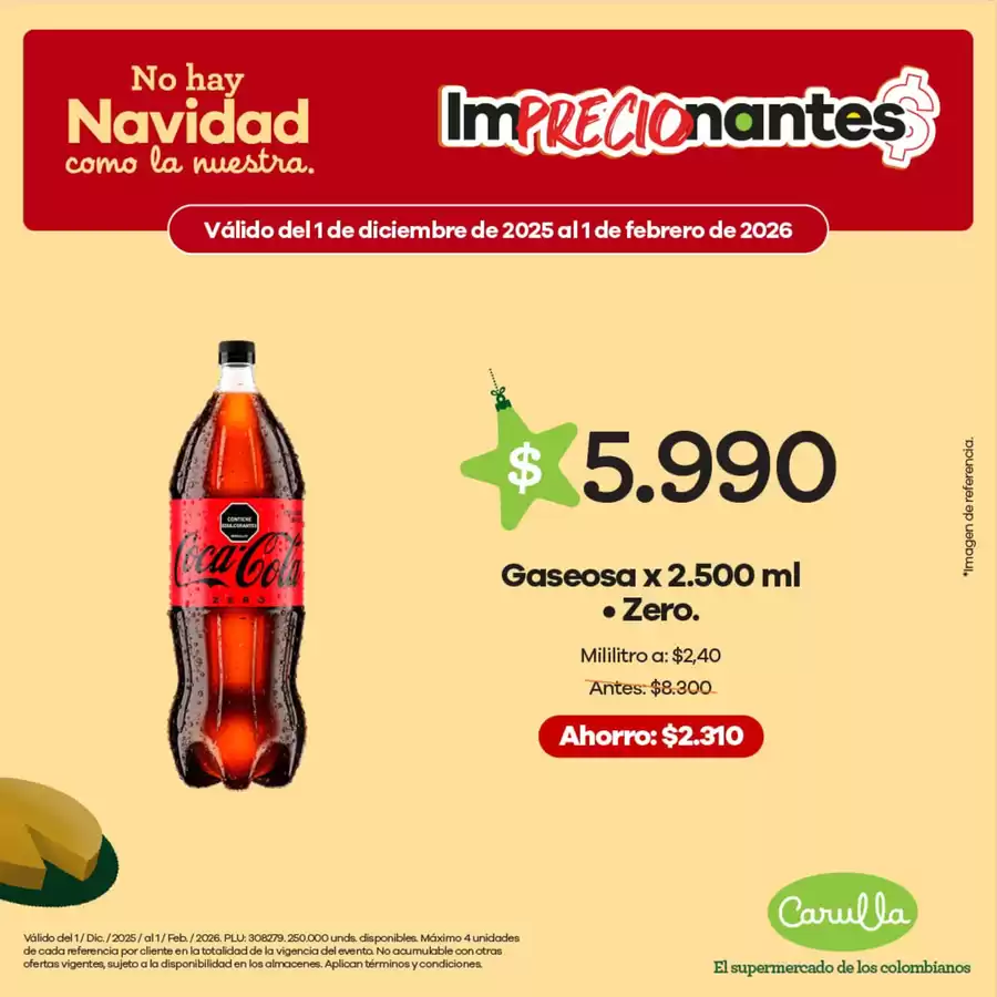 Carulla Colombia Offers from 12 December to 2 January 2026 Exclusive bargains