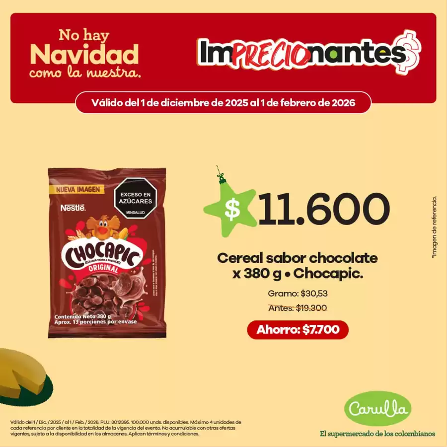 Carulla Colombia Offers from 12 December to 2 January 2026 Exclusive bargains