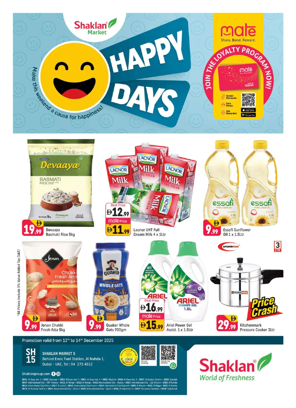 Page 1 dans Offre Happy Days chez Shaklan Émirats arabes unis