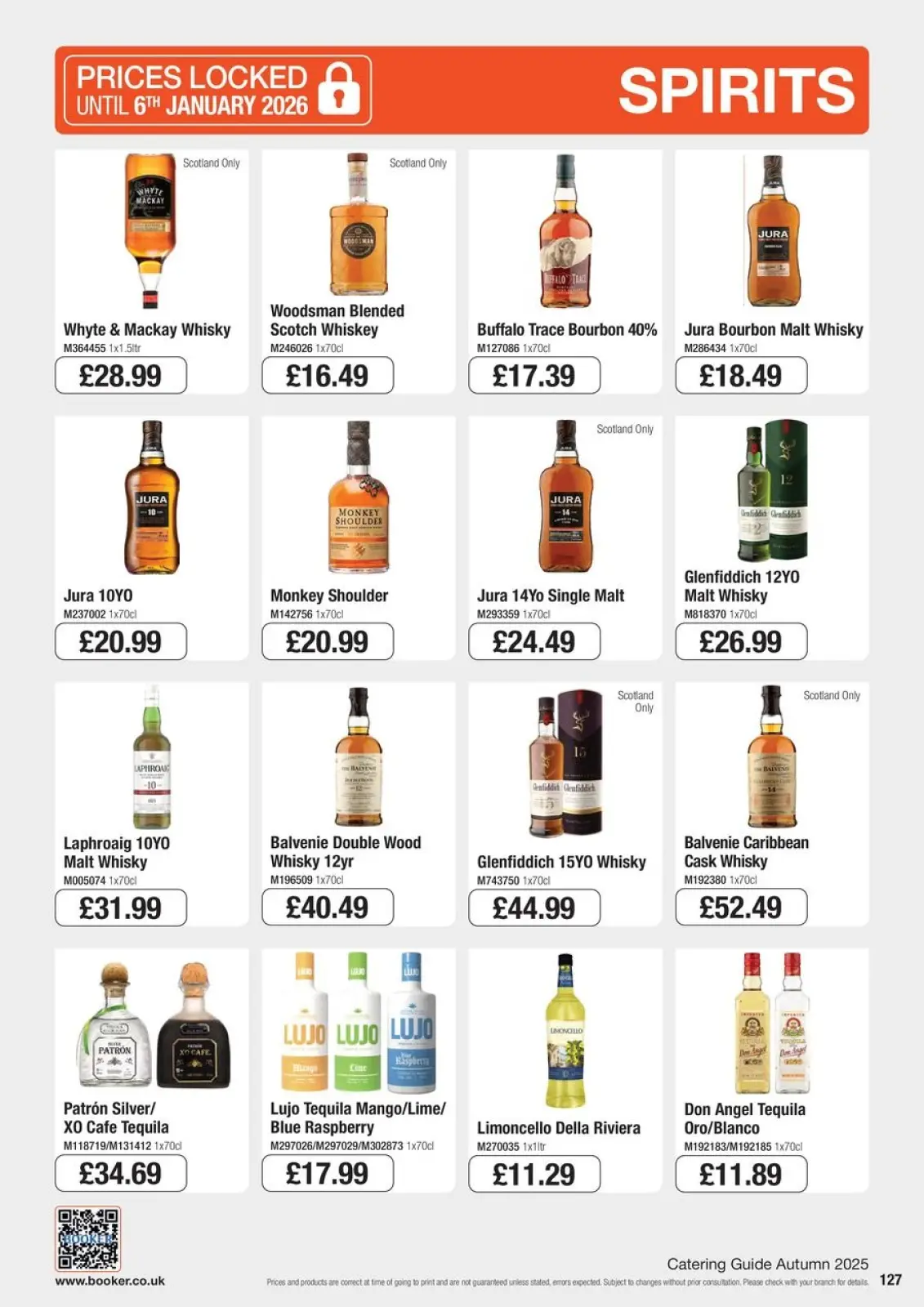 Page 127 in Everyday Low Prices at Booker Wholesale United Kingdom